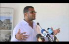 Mombasa Senator Omar Hassan Omar Addressing Journalists At EnglishPoint Marina